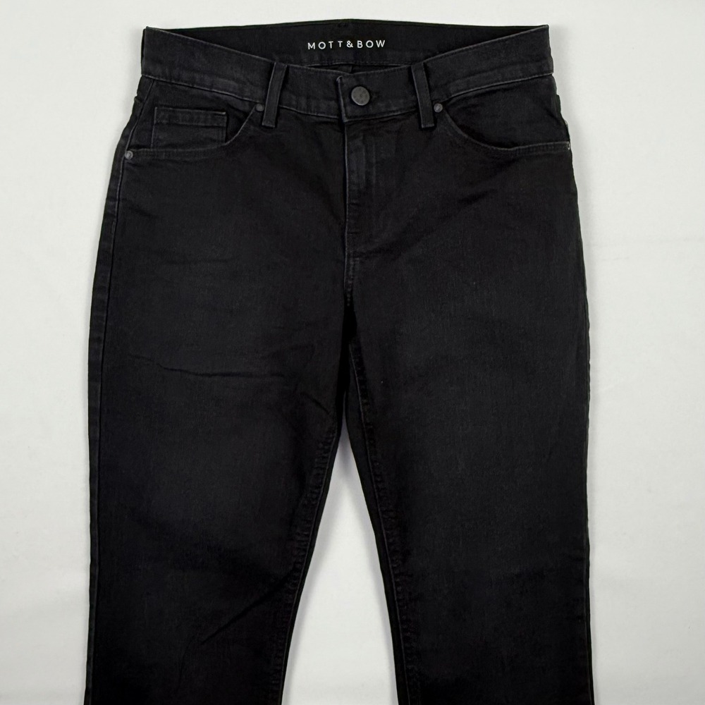 Mott & Bow Womens Boyfriend Jeans Black Stretch Denim W27 L30 SBOY_ALLE_2MON